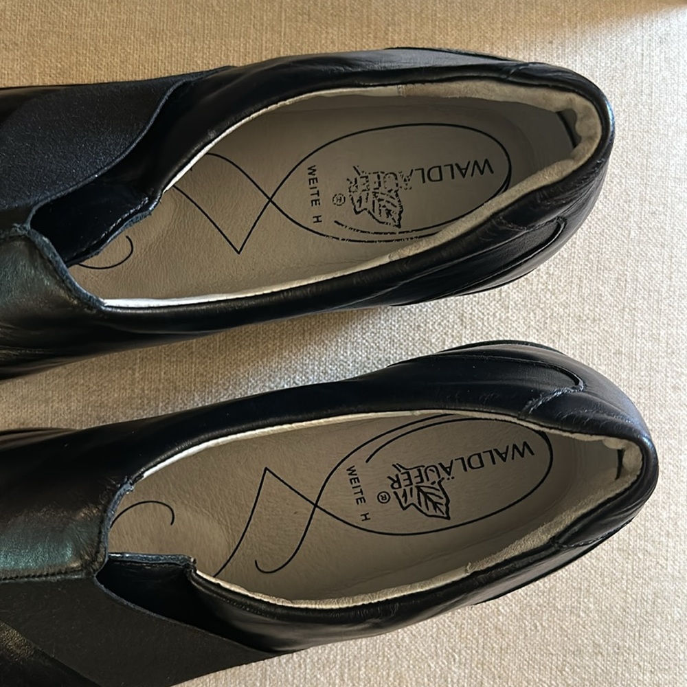 Waldlaufer Women’s Leather Biker Style Shoes Flats Black Size 9 (UK 7) - Picture 6 of 12